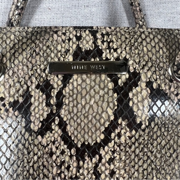 Nine West Snakeskin Print Purse with Matching Coin Purse - Picture 2 of 11